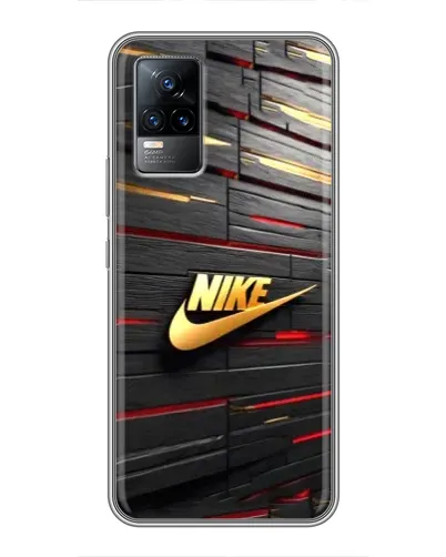 Чохол для Vivo V21 з картинкою «Золотий Nike на металі» Чохол для Vivo V21 з картинкою «Золотий Nike на металі»