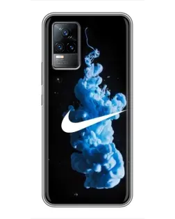 Чохол для Vivo V21 з картинкою «Nike та синій дим»