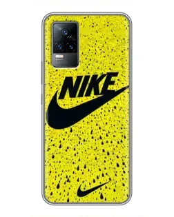 Чохол для Vivo V21 з картинкою «Жовтий текстурний Nike»