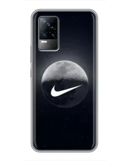 Чохол для Vivo V21 з картинкою «Nike у стилі графіті»