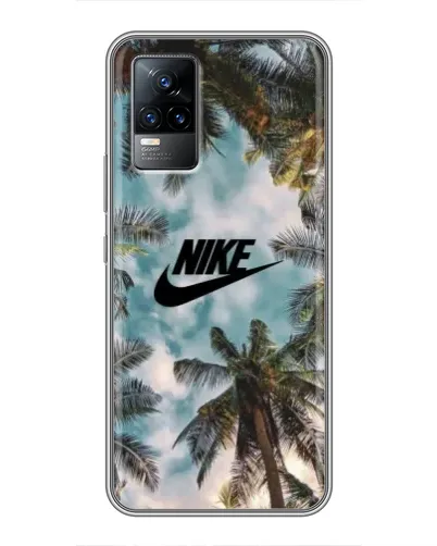 Чехол для Vivo V21 с картинкой «Тропический принт Nike» Чехол для Vivo V21 с картинкой «Тропический принт Nike»