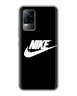 Чохол для Vivo V21 з картинкою «Мазки фарби Nike»