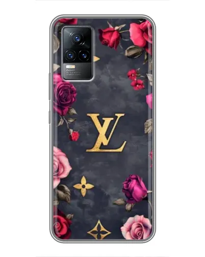 Чохол для Vivo V21 з картинкою «Квітковий Louis Vuitton»