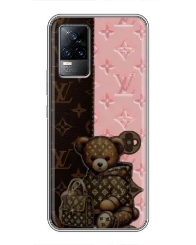 Чохол для Vivo V21 з картинкою «Ведмедик у стилі LV»