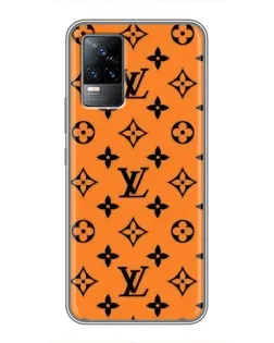 Чохол для Vivo V21 з картинкою «Помаранчевий стиль LV»