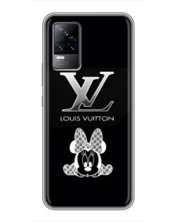 Чохол для Vivo V21 з картинкою «LV та Мінні Маус»