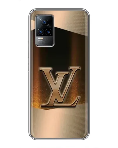 Чохол для Vivo V21 з картинкою «LV — золоте сяйво»