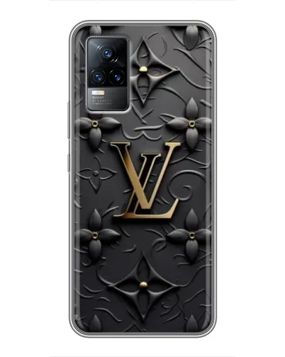 Чохол для Vivo V21 з картинкою «Шкіряна текстура LV»