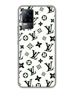 Чохол для Vivo V21 з картинкою «Монохромний хаос LV»