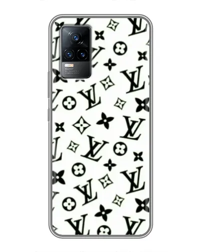 Чохол для Vivo V21 з картинкою «Монохромний хаос LV»
