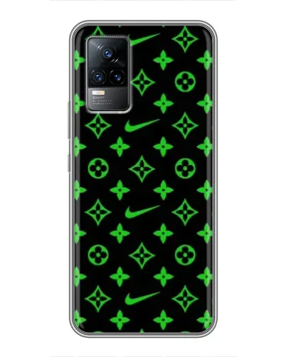 Чохол для Vivo V21 з картинкою «Неоновий принт LV»