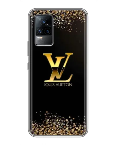 Чохол для Vivo V21 з картинкою «LV — золоті іскри»