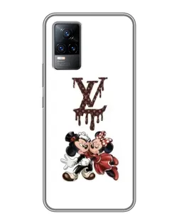 Чохол для Vivo V21 з картинкою «LV та Міккі Маус»
