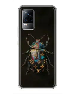 Чохол для Vivo V21 з картинкою «LV — мармуровий принт»