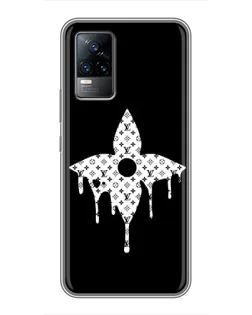 Чохол для Vivo V21 з картинкою «Квіткова монограма»
