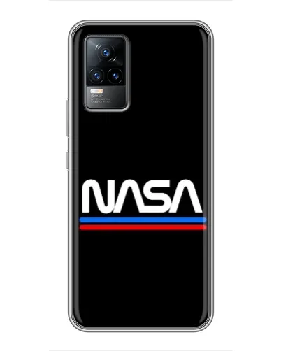 Чохол для Vivo V21 з картинкою «NASA — класика Red Blue» Чохол для Vivo V21 з картинкою «NASA — класика Red Blue»