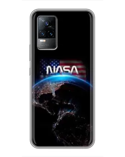 Чохол для Vivo V21 з картинкою «Земля з космосу NASA»