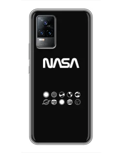 Чохол для Vivo V21 з картинкою «NASA — технічний принт»