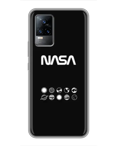 Чохол для Vivo V21 з картинкою «NASA — технічний принт» Чохол для Vivo V21 з картинкою «NASA — технічний принт»