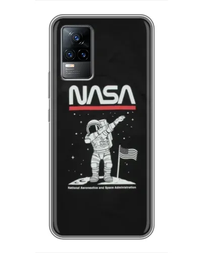 Чохол для Vivo V21 з картинкою «NASA — крокуємо по Місяцю» Чохол для Vivo V21 з картинкою «NASA — крокуємо по Місяцю»