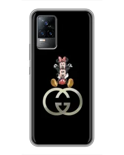 Чохол для Vivo V21 з картинкою «Мінні Маус на лого»