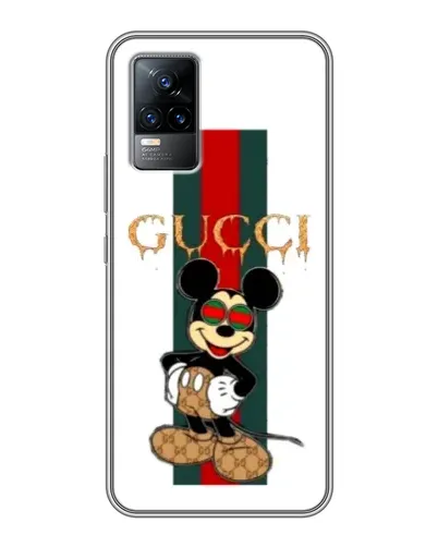 Чохол для Vivo V21 з картинкою «Міккі Маус Gucci — смуги» Чохол для Vivo V21 з картинкою «Міккі Маус Gucci — смуги»