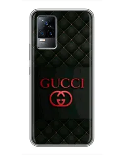 Чохол для Vivo V21 з картинкою «Gucci — стьобаний чорний»