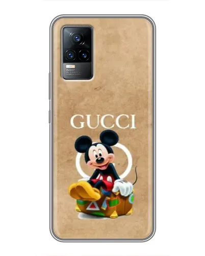 Чохол для Vivo V21 з картинкою «Міккі Маус Gucci — крафт» Чохол для Vivo V21 з картинкою «Міккі Маус Gucci — крафт»