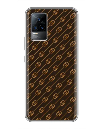 Чохол для Vivo V21 з картинкою «Gucci — золоті діагоналі» Чохол для Vivo V21 з картинкою «Gucci — золоті діагоналі»