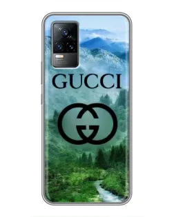 Чохол для Vivo V21 з картинкою «Gucci — гірський пейзаж»