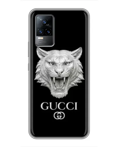 Чохол для Vivo V21 з картинкою «Gucci — срібний лев» Чохол для Vivo V21 з картинкою «Gucci — срібний лев»