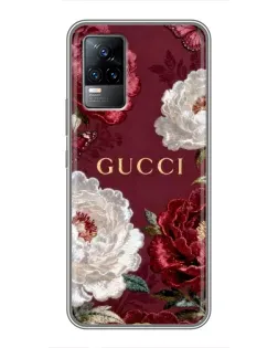 Чохол для Vivo V21 з картинкою «Gucci — бордові троянди» Чохол для Vivo V21 з картинкою «Gucci — бордові троянди»