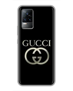 Чохол для Vivo V21 з картинкою «Gucci — золото на чорному» Чохол для Vivo V21 з картинкою «Gucci — золото на чорному»