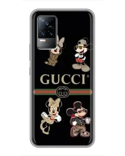 Чохол для Vivo V21 з картинкою «Gucci — герої Disney та монограма» Чохол для Vivo V21 з картинкою «Gucci — герої Disney та монограма»