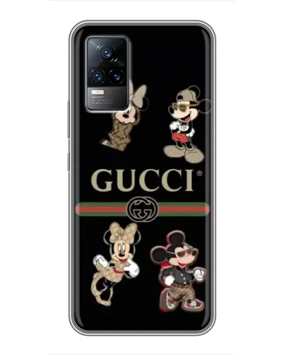 Чохол для Vivo V21 з картинкою «Gucci — герої Disney та монограма» Чохол для Vivo V21 з картинкою «Gucci — герої Disney та монограма»