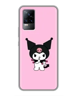 Чохол для Vivo V21 з картинкою «Kuromi — рожева ніжність»