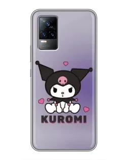 Чохол для Vivo V21 з картинкою «Kuromi — фіолетовий арт»