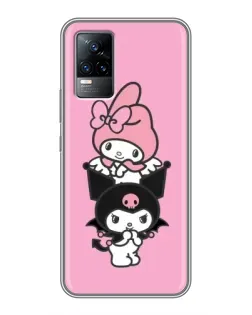 Чохол для Vivo V21 з картинкою «My Melody та Kuromi»