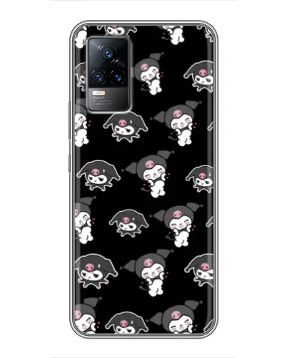 Чохол для Vivo V21 з картинкою «Чорний паттерн Kuromi» Чохол для Vivo V21 з картинкою «Чорний паттерн Kuromi»