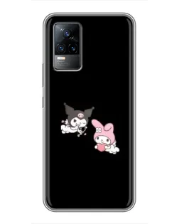 Чохол для Vivo V21 з картинкою «My Melody та Kuromi»