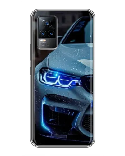 Чохол для Vivo V21 з картинкою «Погляд BMW з синіми фарами» Чохол для Vivo V21 з картинкою «Погляд BMW з синіми фарами»