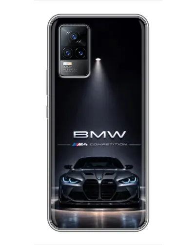Чохол для Vivo V21 з картинкою «BMW крізь нічне місто» Чохол для Vivo V21 з картинкою «BMW крізь нічне місто»