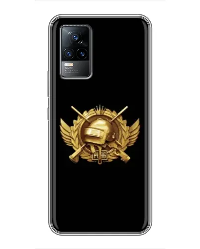 Чохол для Vivo V21 з картинкою «PUBG — помаранчевий градієнт»