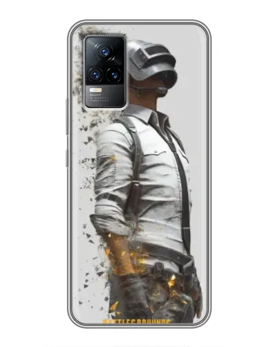 Чохол для Vivo V21 з картинкою «PUBG — боєць у пилу»