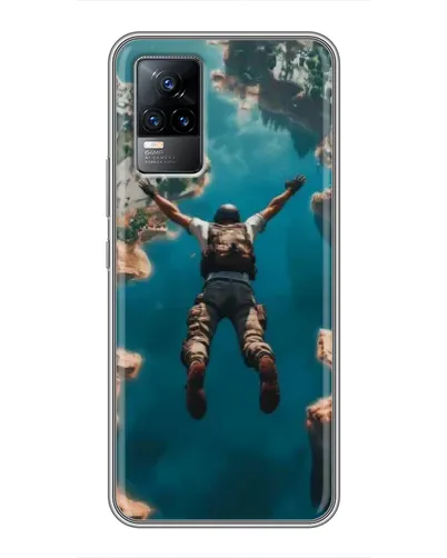 Чохол для Vivo V21 з картинкою «PUBG — вільне падіння»