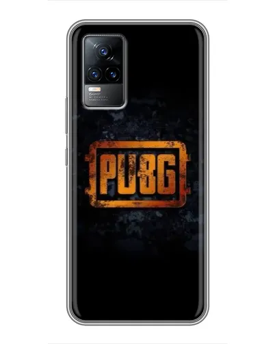 Чохол для Vivo V21 з картинкою «PUBG — золотий логотип»