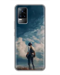 Чохол для Vivo V21 з картинкою «Герой PUBG на скелі» Чохол для Vivo V21 з картинкою «Герой PUBG на скелі»