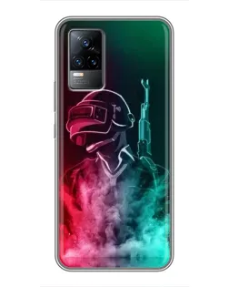 Чохол для Vivo V21 з картинкою «PUBG — вогняний воїн» Чохол для Vivo V21 з картинкою «PUBG — вогняний воїн»