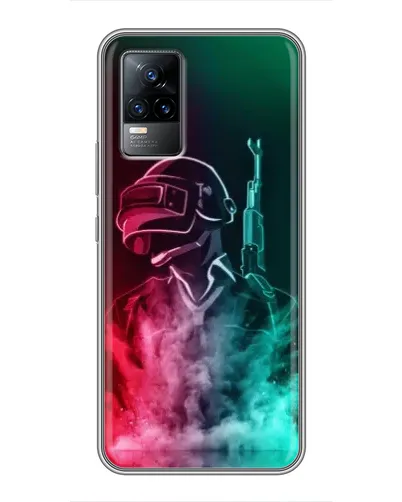 Чохол для Vivo V21 з картинкою «PUBG — вогняний воїн»