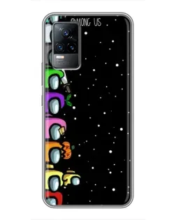 Чохол для Vivo V21 з картинкою «Команда Among Us»